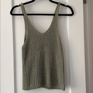 Crochet Green Tank